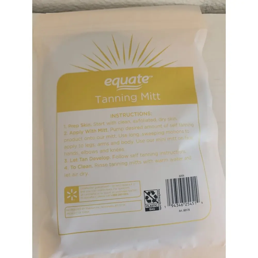 EQUATE self tanning‎ applicator mitts